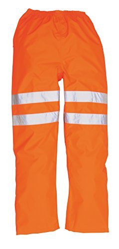 PORTWEST Hi-Vis Traffic Trousers, colorOrange talla 3 XL