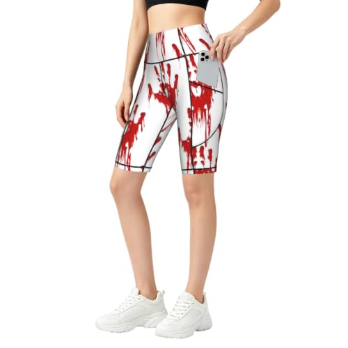 Short de sport taille haute sanglant pour un look original au yoga et à la gym