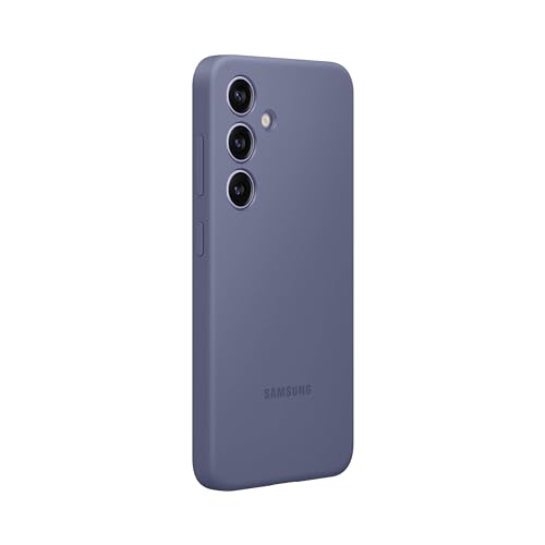 Image of Samsung Galaxy S24 Silicone Phone Case, Protective Cover with Color Variety, Smooth Grip, Soft and Sleek Design, Snug Fit, US Version, EF-PS921TVEGUS, Violet