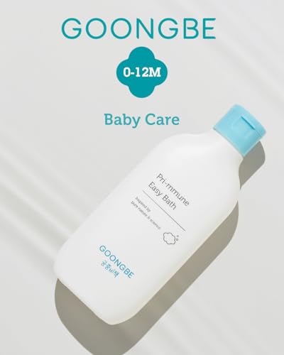 Image of GOONGBE Pri-mmune Easy Bath - Korean Baby Body Wash - Hypoallergenic Mild Bubble Bath Time for Newborns Babies - Moisturizes & Soothes - Weakly Acidic, 6.75 fl.oz.