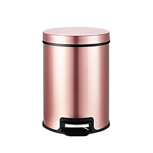 Poubelle cuisine inox 8L avec couvercle étanche et pédale solide pour les déchets de maison