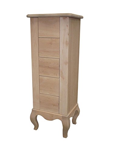 GRECA Cajonera joyero. En madera de Castaño y Aliso. Medidas ancho/fondo/alto : 35 * 31 95 cms