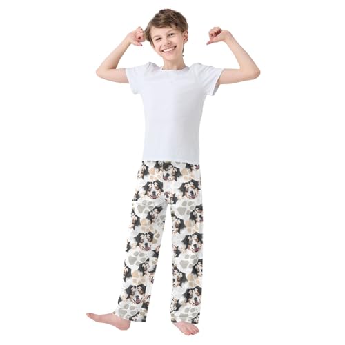 Pajamas Pants Soft Australian Shepherd Dog Long Sleep Pjs Lounge Pajama Bottoms Elastic Waist with Pockets2