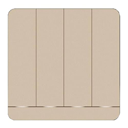Wandleuchten Lichtschaltersticker Setzen Sie Socket Panel Hoteldekoration Mit Schalter Abnehmbares Panel for Einfache Installationsgeschenke (Color : Gold, Size : 4) Cover
