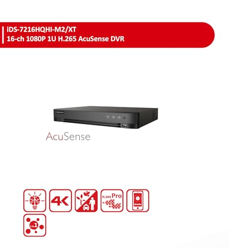 ENS-H iSD2216/24I-X2 16CH 1080P 1U H.265 AcuSense DVR Compatible with iDS-7216HQHI-M2/XT (2025)