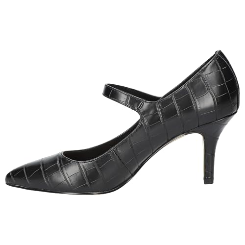 Bella Vita Women's Lainey Stiletto Heeled Pumps, Black Croco, 6 Narrow - image 5