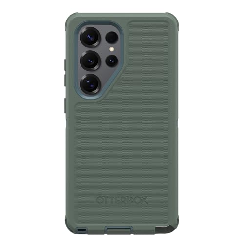 Image of OtterBox Samsung Galaxy S25 Ultra (Only) - Defender Series Case - Atlantic Pines (Green) - Rugged & Durable - with Port Protection - Wireless Charging Compatible