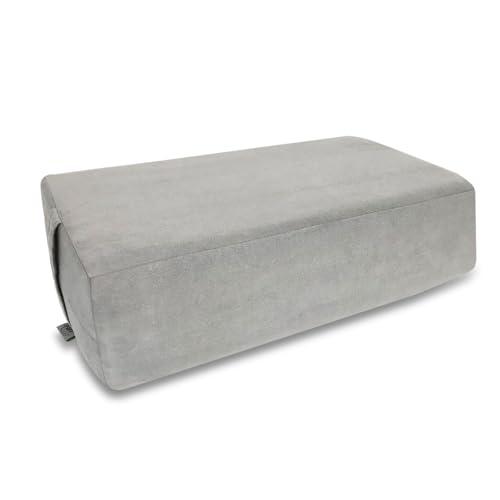 NGT Yoga Bolster Pillow for Meditation and Support (Grey) 20x12x6