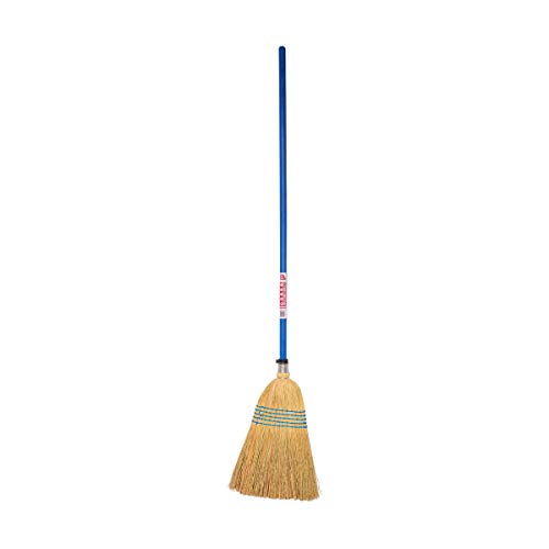 Image of Red Gorilla Faulks Large Coloured Handle Corn Broom: Blue