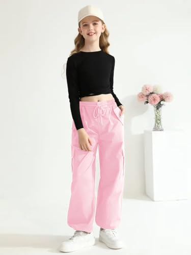 Image of TAGAS Cargo for Girls|Joggers for Girl| Cotton Cargo for Girls |girlscargo Lower|Relaxed Trouser(GC-45)