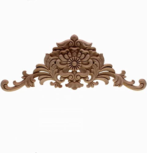 Calcomanía tallada en madera vintage para tapar imperfecciones en puertas y marcos de hogar 2