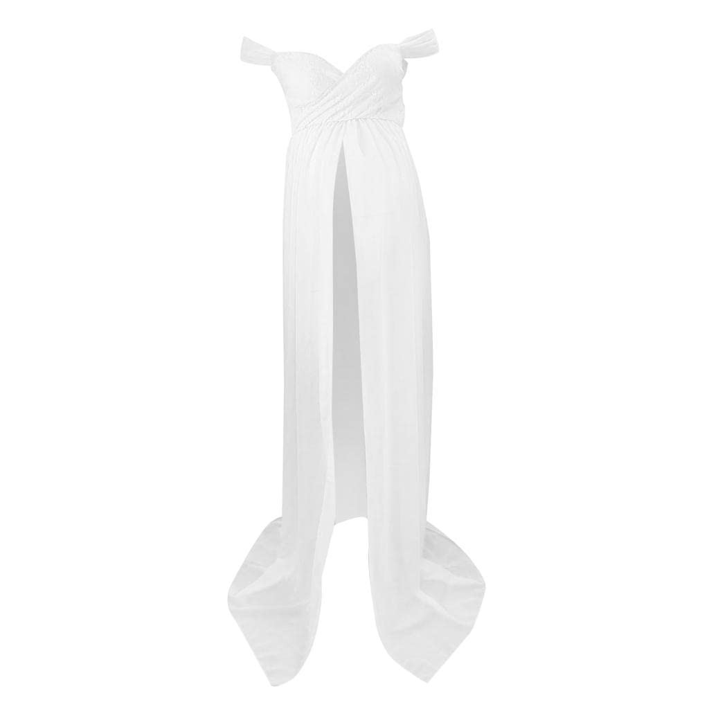 2x Photography Maternity Dress Off Shoulder Long Maxi Dress Prop White XL | Clothing, Shoes & Accessories | Womens Clothing | Dresses-image-44