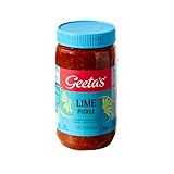 Geeta's Lime Pickle 1.3kg - Indian Pickle Jar The Real Flavour of India No Artificial Flavours or Colours Ready to Serve Pickles