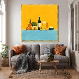Décoration colorée pour la cuisine solution murale moderne grand format