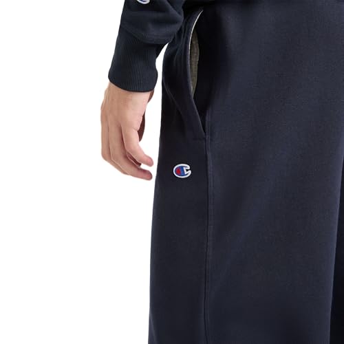 Champion Men's Powerblend Fleece Open Bottom Sweatpants, Original Navy, Large Tall - image 3