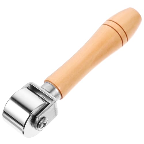 IWOWHERO Seam Roller for Quilting Leather Seam Roller Wooden Handle for Crafting