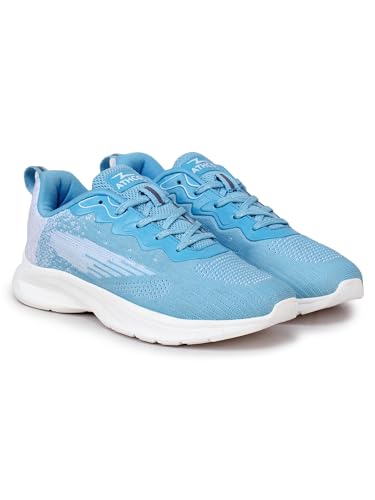 Image of ATHCO Womens Nyla Running Shoes for Woman with Soft Flexible Memory Foam Women's Shoes for Walking Gym Training,Casual, Sports, Lightweight Lace up Athletics Slipon Running Shoes for Ladies & Girls