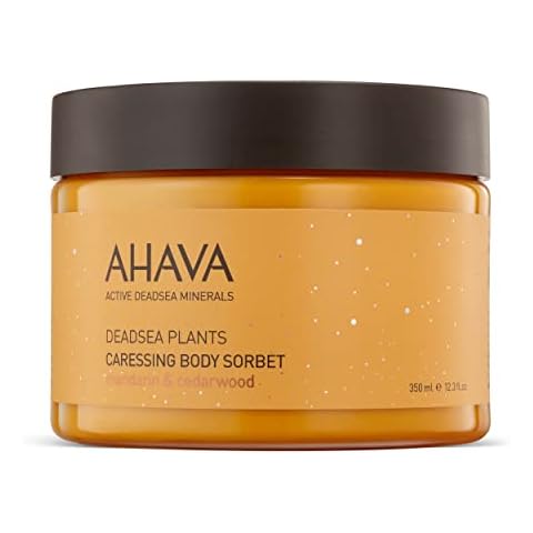 AHAVA Dead Sea Plants Caressing Body Sorbet, Mandarin & Cedarwood - Hydrate & Refreshes Skin, Enhances Suppleness, Envelops in Energizing Sensation, with Osmoter, Bisabolol, Vitamin B5 & E, 11.8 Fl.Oz Cover