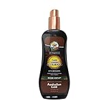 Acelerador de bronceado con auto bronceador.