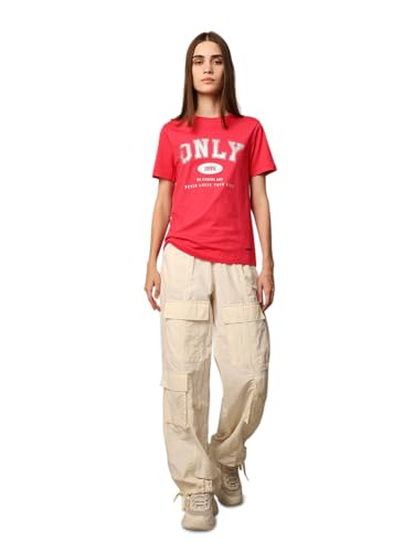 Image of ONLY Women's Cotton Regular Fit T-Shirt