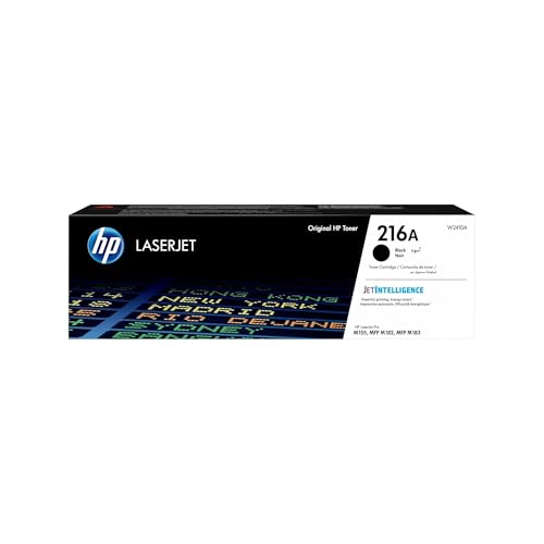 HP 216A W2410A Toner Noir Authentique pour HP LaserJet Pro M182n / M183fw, taille unique