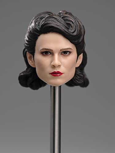 Sculpture de tête de femme 1/6 pour figurine d'action soldat de 30 cm