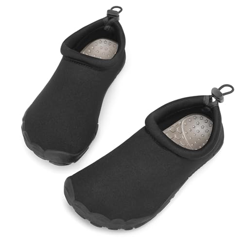 Image of Mishansha Kids Water Shoes Quick-Dry Wide Toe Box Non-Slip Barefoot Shoes Beach Pool Swim Shoes