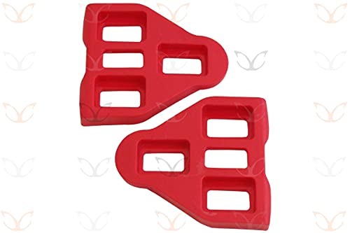 1 Pair Of Carboncycles Red Look Delta Compatible Pedal Cleats With Fittings, Screws And Washers #TOP1