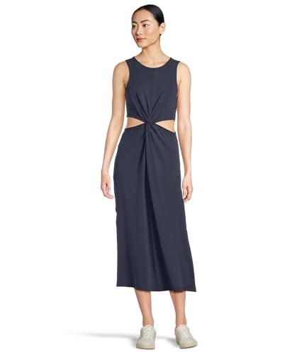 Beyond Yoga Womens Around The World Front Twist Dress Nocturnal Navy Small
