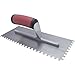 MARSHALLTOWN QLT 3/16x 3/16x 3/16 Square Notched Trowel, 11x4.5 Inch Spot Welded Tiling Trowel, NT675
