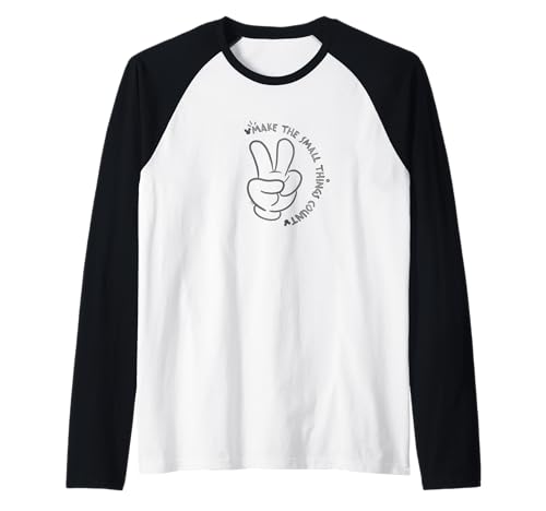 Raglan Baseball Tee Make The Small Things Count t-shirt manches contrastées