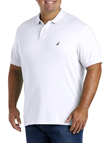 Image of Nautica Men's Classic Fit Short Sleeve Dual Tipped Collar Polo Shirt