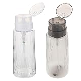 OSALADI Envase para Esmalte de Uñas Función Antidesbordamiento, Botella Dispensadora de Plástico Transparente para Decoración y Limpieza de Uñas