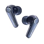 EarFun Pro 3 Noise Cancelling Wireless Earbuds, Qualcomm® aptX™ Adaptive Sound, 6 Mics CVC 8.0 ENC, Bluetooth 5.3 Earbuds, Multipoint Connection, 45H Playtime, App Customize EQ, Blue