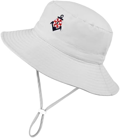 Baby Sun Hat Anchor UPF 50+ Sun Protective Infant Toddler Kid Summer Bucket Hat for Boys Girls 0-7 Years Old