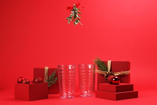 Tervis Clear 1001837 Colorful Insulated Tumbler 16oz, Tritan