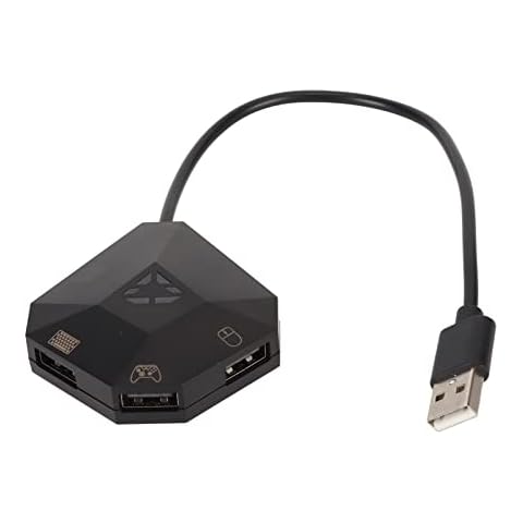 Keyboard and Mouse Converter Adapter for PS4 for XBox One for PS3 for XBox 360, Keyboard Mouse Adapter for Switch, Plug and Play Custom Mapping Reset Button Functions Cover