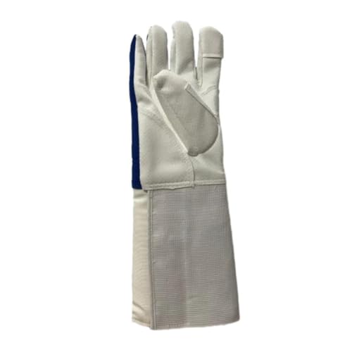 Fencing Training Gloves Competition Equipment Hand Protection Non Slip Fencing Match Rubber Fencing Gear for Foil Epee Teenager Adult, Large Right Hand