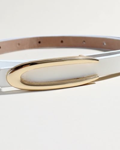 White Women's Belts Stylish and Versatile Apparel2