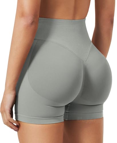 Image of VOYJOY Women Workout Impact Shorts 2.5 inch / 3.6 inch / 4.5 inch / 6 inch Scrunch Butt Booty | Tummy Control, High Waisted, Bike Short, Gentle Compression, for Women