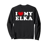 Design classique « I Love My Elka » avec police vintage