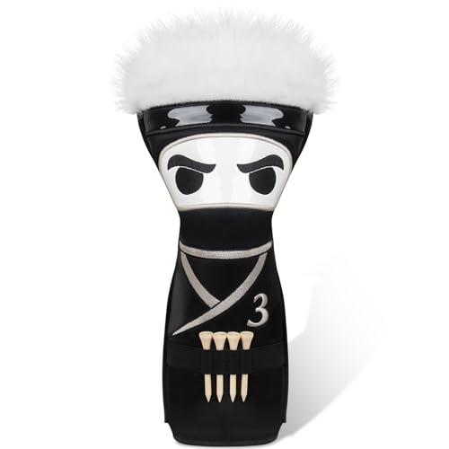 mytag Ninja Golf 3 Wood Headcover White Hair Cool Golf Head Cover