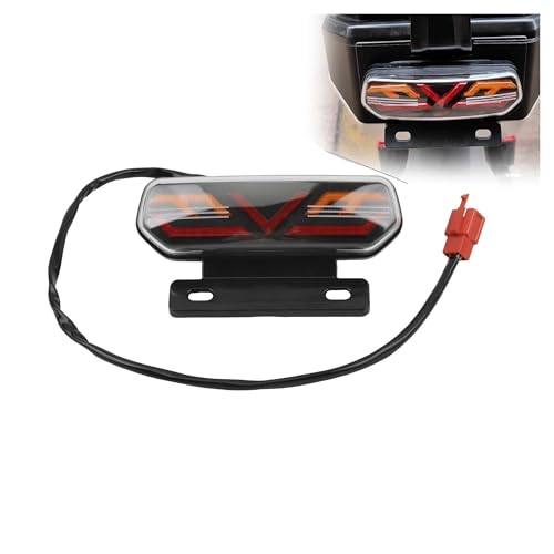 Feu arrière de moto tout-terrain avec feu stop LED et clignotant intégré 12V étanche