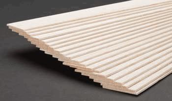 Balsa Wood 3/32" X 2" X 36in 10 - 1122- Quantity is Listed in Parenthesis in Title