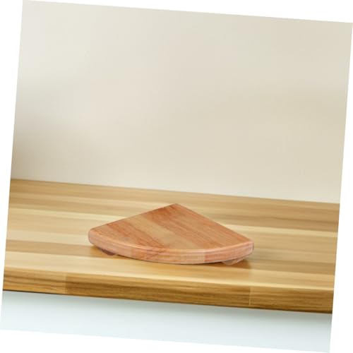 Mampara de madera natural PRETYZOOM para solucionar la falta de espacio en baños 5