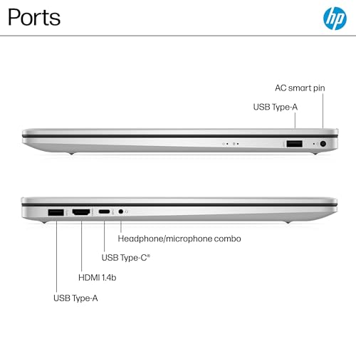 Image of HP 17 Laptop, 17.3 inch HD+ Touchscreen, Intel Core i7-150U, 32GB RAM, 1TB SSD
