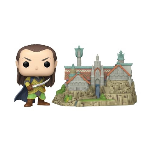 Figurine Funko Pop Town Lord of the Rings S8 Elrond™ with Rivendell - vue 4