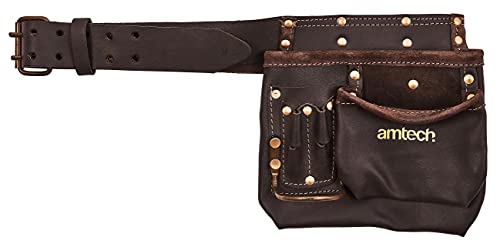 Amtech N0857 Heavy Duty Multi-Pocket Tool and Nail Pouch, Brown - Image 2