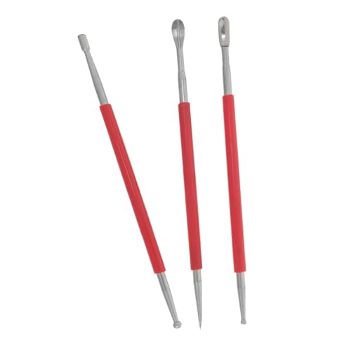 Veemoon 3Pcs Clay Sculpting Tools Set Non Stick Polymer Clay Carving and Modeling Tools for Arts and Crafts Suitable for Beginners and Professionals Pottery Projects