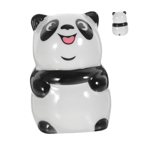 Unomor Panda Ceramic Seasoning Jar Cute Panda Shaped Shaker for Kitchen Condiments for and Cooking Kitchen Accessory for Spice Storage